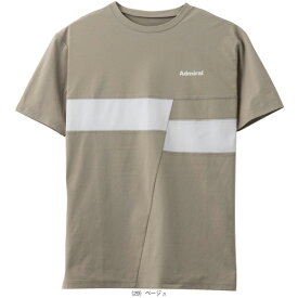 [アドミラル(Admiral) テニスウェア（メンズ/ユニ）]スライドブロックラインTシャツ／メンズ（ATMA407）