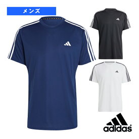 [アディダス オールスポーツ ウェア（メンズ/ユニ）]トレインエッセンシャルズベース3ストライプスTシャツ／メンズ（BXH41）