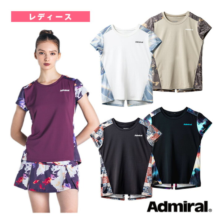 アドミラル Admiral テニスウェア レディース バックスリットグラフィックTEE レディース ATLA431 ラケットプラザ