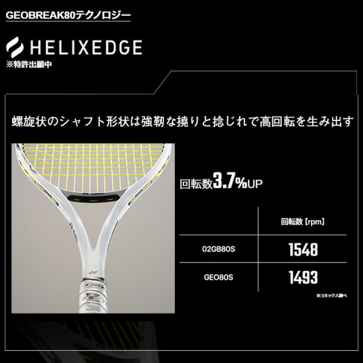 楽天市場】ヨネックス ソフトテニスラケット ジオブレイク80V GEOBREAK 