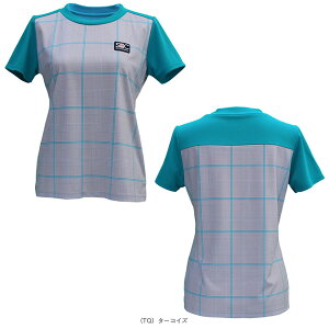 セントクリストファー テニスウェア(レディース) グレンチェックゲームシャツ/レディース(STC-BDW6451)