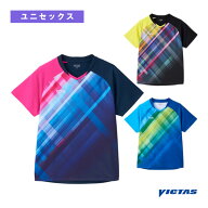 ヴィクタス 卓球ウェア（メンズ/ユニ） グラデチェック ゲームシャツ GRADATION CHECK GS ユニセックス 6…