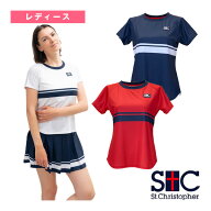 セントクリストファー テニスウェア（レディース） ウエストラインゲームシャツ レディース STC-BEW6531
