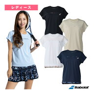 バボラ テニスウェア（レディース） クラブレンジ 半袖シャツ ルーズフィット CLUB SHORT SLEEVE SHIRT L…