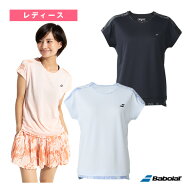 バボラ テニスウェア（レディース） プレイレンジ 半袖シャツ ルーズフィット PLAY SHORT SLEEVE SHIRT L…