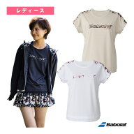 バボラ テニスウェア（レディース） プレイレンジ 半袖シャツ ルーズフィット PLAY SHORT SLEEVE SHIRT L…
