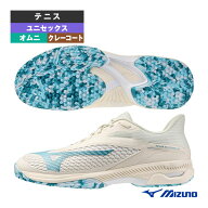 ミズノ テニスシューズ ウエーブエクシード6ワイド OC WAVE EXEED 6 WIDE OC オムニクレーコート ユニセ…