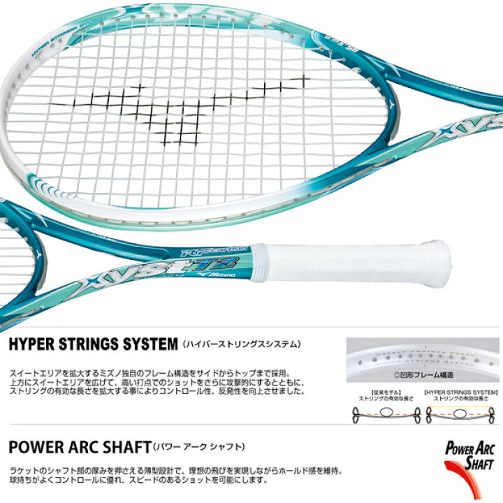 楽天市場】ミズノ ソフトテニスラケット Xyst T2／ジスト T2（6TN427 