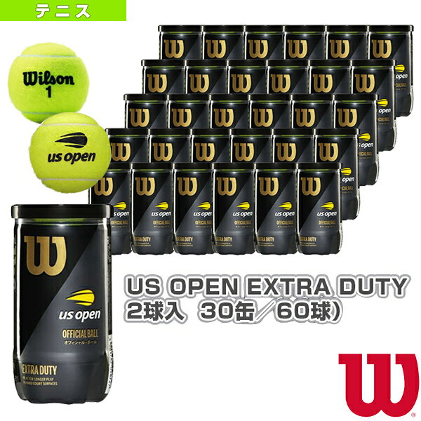 ウィルソン テニスボール USオープン エクストラデューティ US OPEN EXTRA DUTY 2球入 箱単位 30缶／60球 WRT1000J