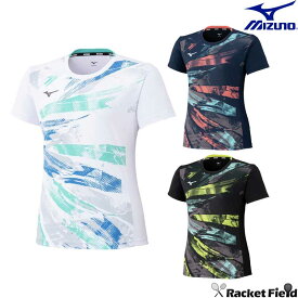 ソフトテニス バドミントン ウェア ミズノ MIZUNO ゲームシャツ 62JAC228 ラケットスポーツ レディース 吸汗速乾 動きやすい Tシャツ ユニフォーム 軟式テニス テニス ウェア ミズノ バドミントンウェア