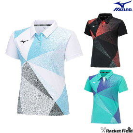 ソフトテニス バドミントン ウェア ミズノ MIZUNO ゲームシャツ 62JAB223 ラケットスポーツ レディース 男女兼用 吸汗速乾 動きやすい ゲームシャツ(ラケットスポーツ)[ウィメンズ]