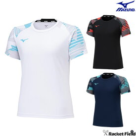 ソフトテニス バドミントン ウェア ミズノ MIZUNO ゲームシャツ 62JAB225 ラケットスポーツ レディース 吸汗速乾 動きやすい ゲームシャツ(ラケットスポーツ)[ウィメンズ]