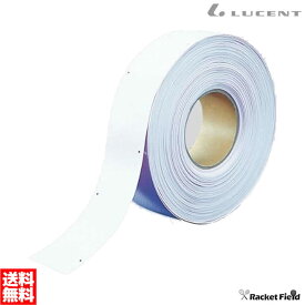 ソフトテニス ビニールテープ ルーセント LUCENT ビニールテープ穴あき （屋外用ラインテープ）E-02204 長さ25m×幅5cm×厚み1mm　グラウンドテープ 運動場ラインテープ racketfield