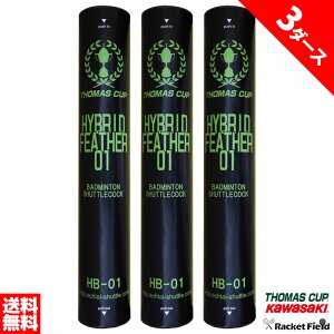 【3ダース】バドミントン シャトル 練習用 トマスカップ ハイブリッドシャトル 01 HYBRID FEATHER 01 HB-01 3ダース全36個入り 中学生 高校生 初心者 シャトル バドミントンシャトル 練習用 トレーニ