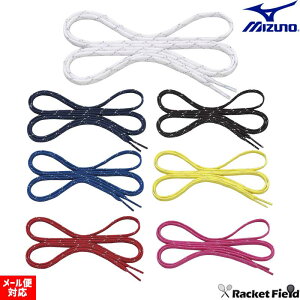 ソフトテニス バドミントン 靴紐 ミズノ MIZUNO ミズノ ラメ入りフラットシューレース 平型 J1GZ2420 2本組靴1足分 シューレース 靴紐 靴ひも バドミントン ソフトテニス 軟式テニス バトミント