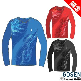 数量限定 ソフトテニス ウェア ゴーセン GOSEN 春企画昇華ロングスリーブTシャツB JPT54 長袖ゴーセン バドミントン ロングTシャツ メンズ ユニセックス softtennis wear
