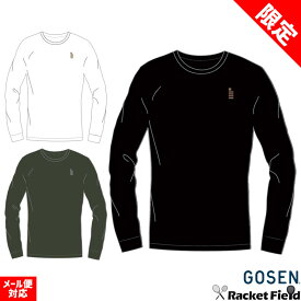 【限定】数量限定 ソフトテニス ウェア ゴーセン GOSEN ロゴロングTシャツ JPT66 長袖ゴーセン バドミントン ロングTシャツ メンズ ユニセックス softtennis wear