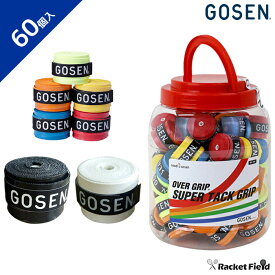 ソフトテニス バドミントン グリップテープ ゴーセン GOSEN スーパータックグリップテープ 60本入り（OG106BX）バドミントン ソフトテニス 軟式テニス オーバーグリップ OG-106 GOSEN racketfield