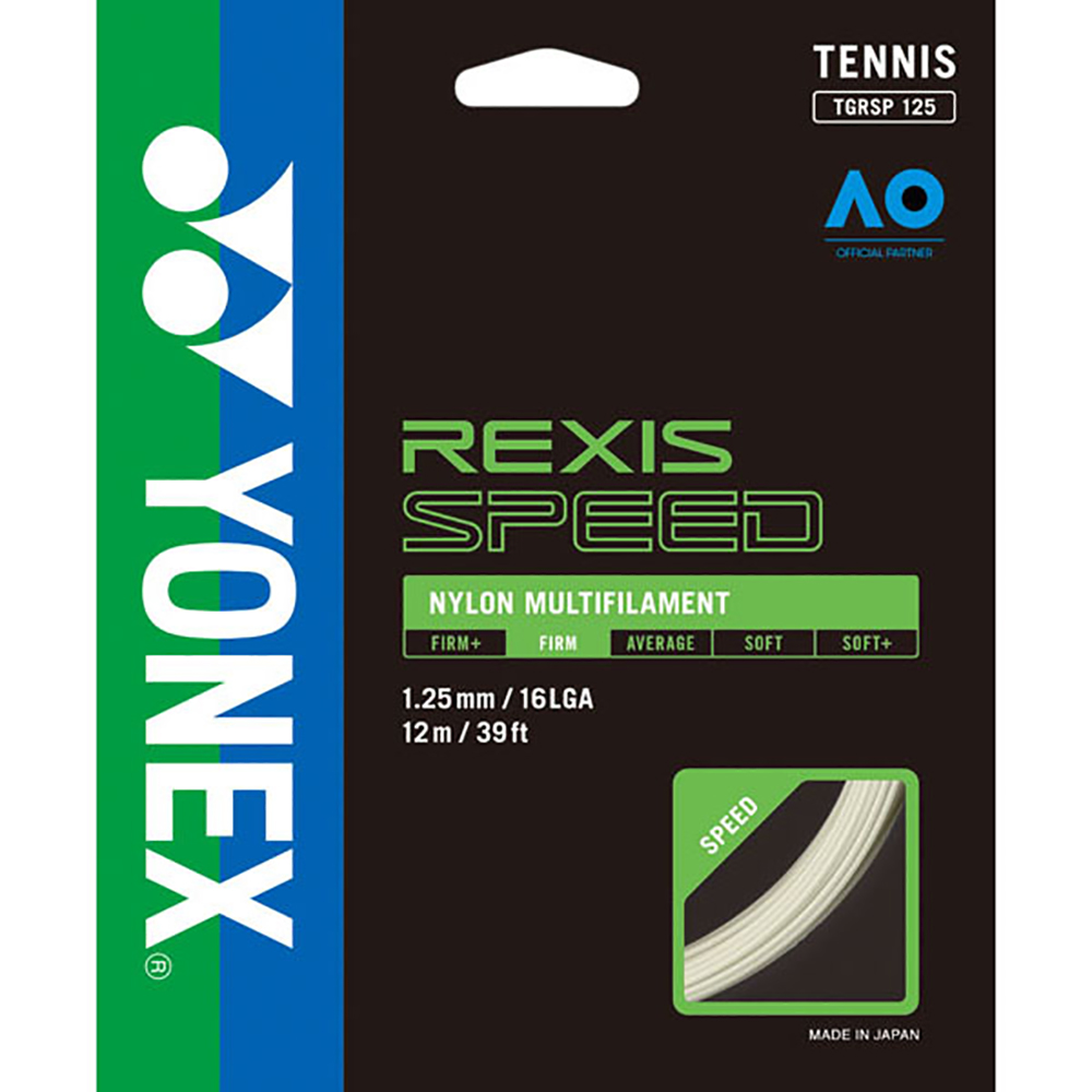 信用 10%OFFクーポン ヨネックス レクシススピード 硬式テニス TGRSP125 ガット 011(ホワイト) 単張り（パッケージ） ガット 