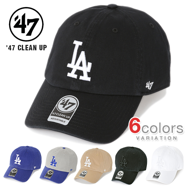 '47 キャップ 47BRAND 新登場 LA ロサンゼルス ドジャース 正規店 クリーンナップ メンズ レディース ストラップバック 帽子 フォーティーセブン ローキャップ