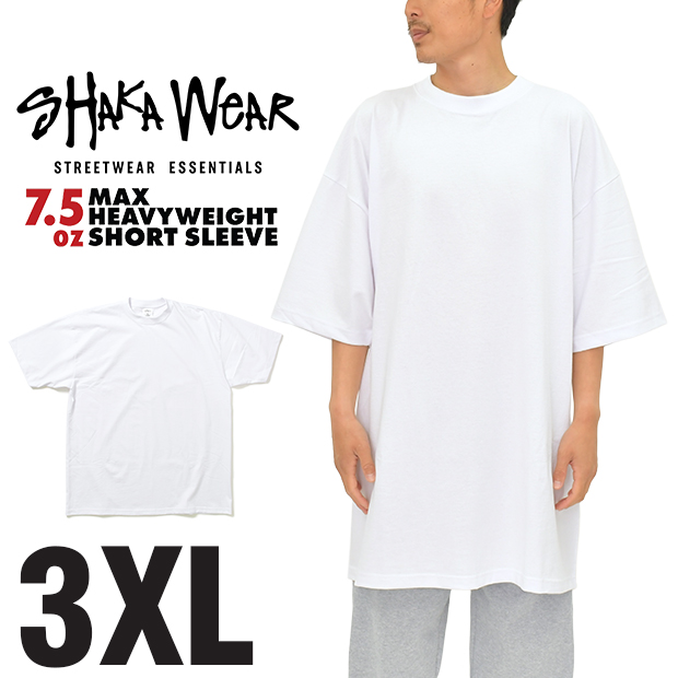 正規激安 人気商品 シャカウェア Tシャツ SHAKA WEAR ヘビーウェイト MAX HEAVYWEIGHT メンズ ホワイト 3XL XXXL jaspreetkaur.com jaspreetkaur.com