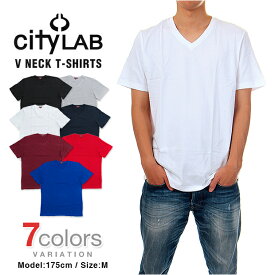 CITY LAB Tシャツ シティーラブ Vネック CITYLAB メンズ 大きいサイズ 無地 プレミアムコットン