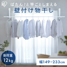 【ポイント20倍★14日20時〜】室内物干し 折りたたみ パタンと収納 省スペース コンパクト 大容量 洗濯物干し 物干し 室内 壁付け 賃貸 ピン 簡単 設置 部屋干し グッズ 便利 室内干し 一人暮らし アイリスオーヤマ 壁につける室内物干し WMR-40 *[po10]