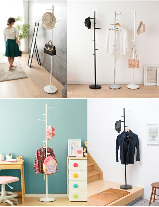 楽天市場 Dealポイント10 還元中 ポールハンガー おしゃれ 子供 ハンガーラック Cw7303 Afコートハンガー 頑丈 北欧 ポールスタンド ハンガースタンド ポール 玄関 コート掛け 衣類収納 省スペース スリム シンプル ホワイト ブラック シルバー D ｒａｃｋ