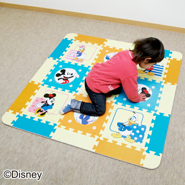 楽天市場 ディズニーキャラクタージョイントマットcjm 32 ミッキー アイリスオーヤマ ディズニー Disney 子供部屋 ベビー用品 赤ちゃん プレイマット 騒音 防音 フローリング 床の保護 シンプル Cpir ｒａｃｋ ｗｏｒｌｄ