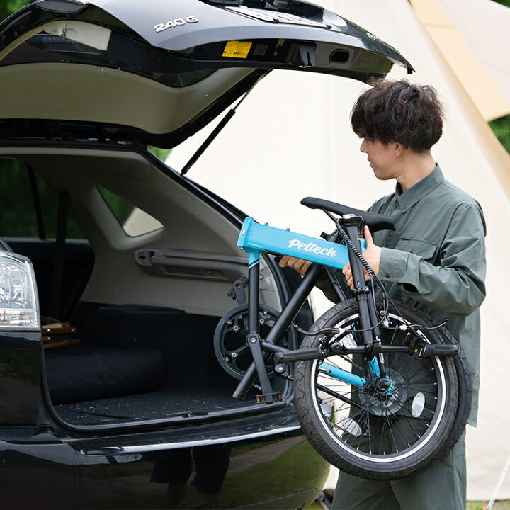 楽天市場】PELTECH Flip one 軽量アルミ折り畳み太タイヤ自転車 総重量 