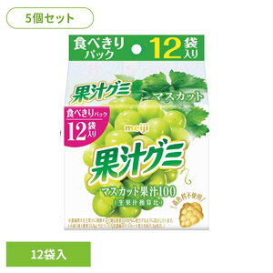 【5個】果汁グミ スマートパック マスカット 12袋入 meiji お菓子 グミ 果汁グミ スマートパック マスカット 個包装 スマート包装 子供 おやつ シェア 明治