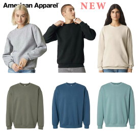 【新商品】アメリカンアパレル(americanapparel) トレーナーReFlex Fleece Crewneck Sweatshirtリフレックス フリース クルーネック スウェットユニセックス 男女兼用 無地 大人 上品 カジュアル ゆったりアメアパ AMERICAN APPAREL