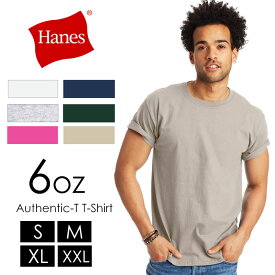 ヘインズ tシャツ メンズ 半袖 無地 6オンス ティーシャツ 白 ブランド大きいサイズ 男女兼用 HANES 5250T M Men's Authentic-T T-Shirt