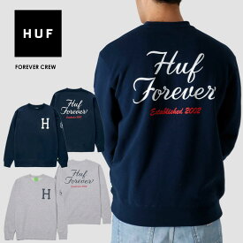 HUF ハフ FOREVER CREW トレーナー スウェット PF00466 長袖 メンズ レディース ロゴ クルーネック 秋 冬