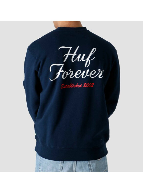 楽天市場】HUF ハフ FOREVER CREW トレーナー スウェット PF00466 長袖 