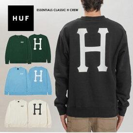 HUF ハフ ESSENTIALS CLASSIC H CREW トレーナー スウェット PF00466 長袖 メンズ レディース ロゴ クルーネック 秋 冬 ギフト プレゼント 【並行輸入品】
