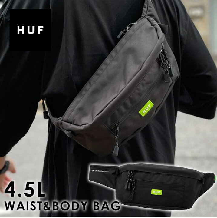 HUF◇ウエストバッグ/--/BLK HUF（ハフ） HUF AC00699 ボディバッグ 