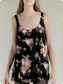 【オルタナティブ(ALTERNATIVE)全品在庫限り！】VALERIE FLORAL A-LINE TANKバレリー ボタニカル 花柄プリント Aライン チュニック タンクオルタナティブアパレルオルタネイティブアパレルオルタネイティブ　アパレル