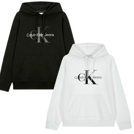 カルバンクライン Calvin Klein プルオーバーパーカー パーカー メンズ レディース 大きいサイズ 裏起毛 フーディー ロゴプリント MONOGRAM P/O HOODIE 40GC201 ギフト プレゼント 【並行輸入品】