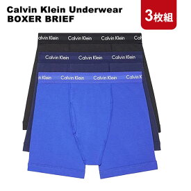 【3枚セット】カルバンクライン Calvin Klein BOXER BRIEF NB2616 3枚パック 前開き ボクサーパンツ ブルー ネイビー セット パンツ 下着 メンズ 【並行輸入品】