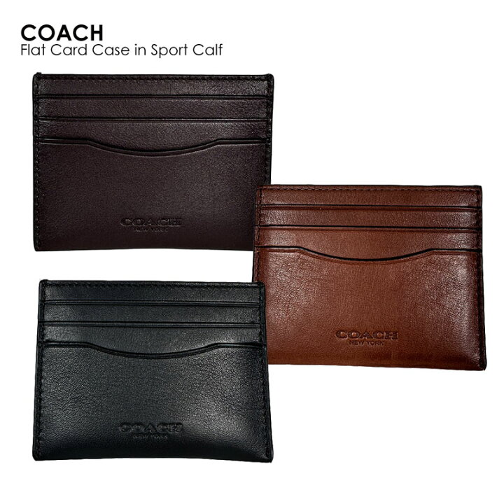 楽天市場】COACH コーチ Flat Card Case in Sport Calf カード ケース 