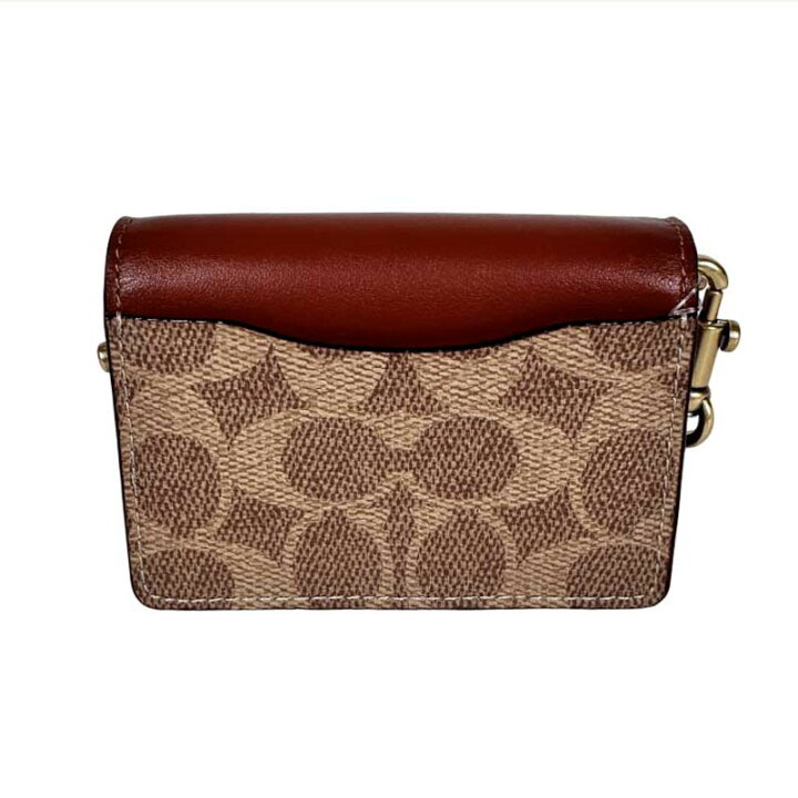 楽天市場】COACH コーチ Colorblock Coated Canvas Signature Half 