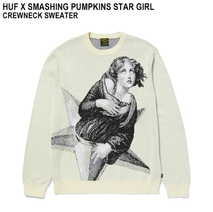 楽天市場】HUF ハフ STAR GIRL CREWNECK SWEATER KN00488 スマッシング 