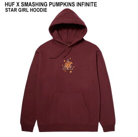 HUF ハフ INFINITE STAR GIRL P/O HOODIE PF00657 スマッシングパンプキンズ コラボ パーカー フーディー ボルドー メンズ ストリート スケボー スケート プリント 送料無料 ギフト プレゼント 【並行輸入品】