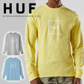 huf ロンt 長袖Tシャツ メンズ ブランド ティーシャツ 夏 綿100％ アメカジ ストリート オシャレ HUF TS00146 M ESSENTIALS DOMESTIC L/S TEE ギフト プレゼント