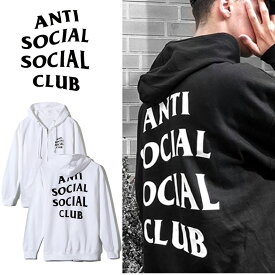 anti social social club アンチソーシャルソーシャルクラブ メンズ レディース zip up ジップ ジッパー hoodie フーディー パーカー asc stussy ストリート ギフトアウトレット 送料無料