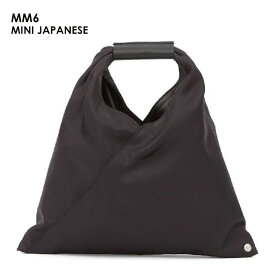 MM6 エムエムシックス MINI JAPANESE SB6WD0013 P6197 レディース メンズ トート バッグ ジャパニーズ ミニ トライアングル BAG かばん 三角 ハンドバッグ 人気 正規品 ブラック