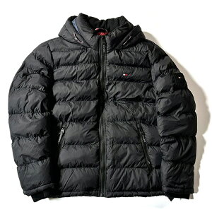TOMMY HILFIGER g~[qtBK[ 158AN508 CLASSIC NYLON PERFORMANCE HOODY PUFFER JACKET _EWPbg Y AE^[  HD 㒅 uh S Vv JWA s  t[h tWbv 