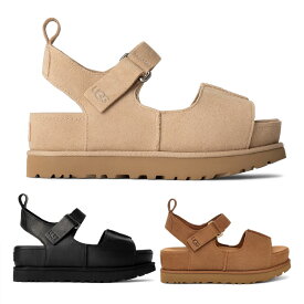 UGG 1167364 W Goldenstar Hi サンダル ストラップ 厚底 アグ ゴールデンスターハイ レディース スウェード ロゴ シューズ 靴 夏 海 プレゼント ギフト 【並行輸入品】