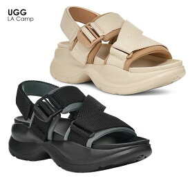 【レビュー記載でプレゼント】UGG アグ 1152687 LA Camp LA キャンプ サンダル 厚底 軽量 メッシュ キャンバス ラバー レディース シューズ 靴 カジュアル ロゴ 室内 室外 アウトドア レジャー ギフト プレゼント